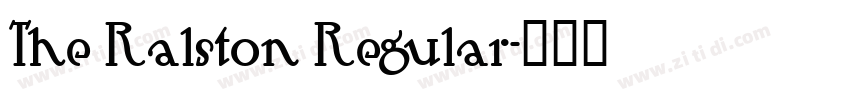 The Ralston Regular字体转换
